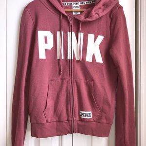 Victoria Secret Pink zip up jacket with hood